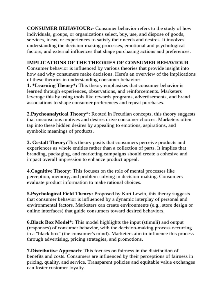 CB 1 | PDF | Market Segmentation | Consumer Behaviour