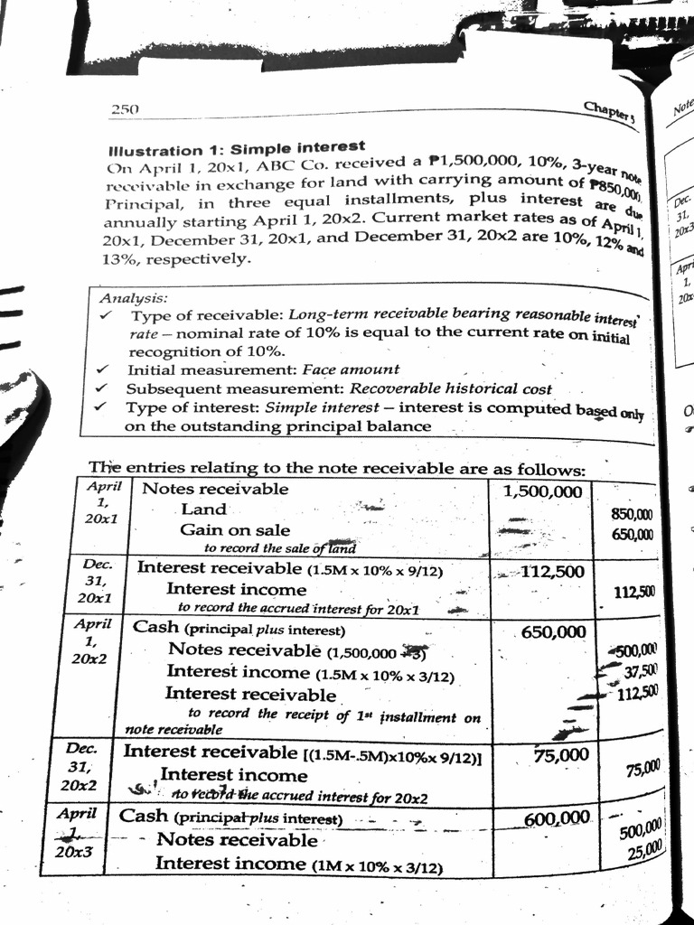 Supplement Notes Notes Receivable | PDF | Present Value | Interest