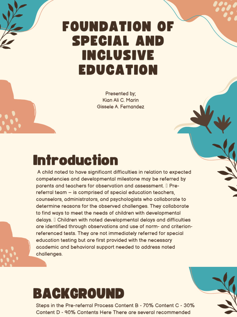 Pre-Referral Process in Special Education | PDF | Special Education ...