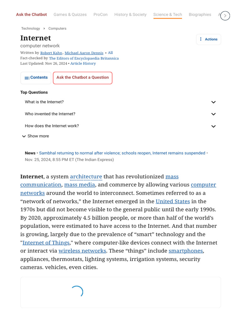 Image Result For Internet Description History Uses Facts Britannica