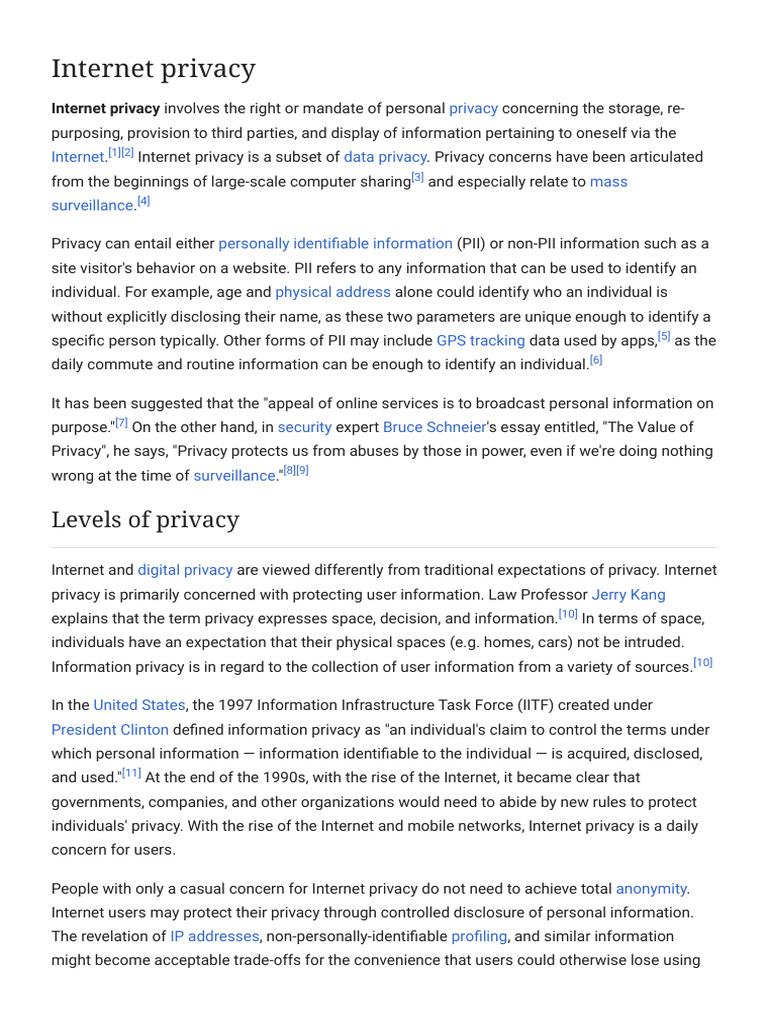 Understanding Internet Privacy Concerns | PDF | Http Cookie | Internet ...