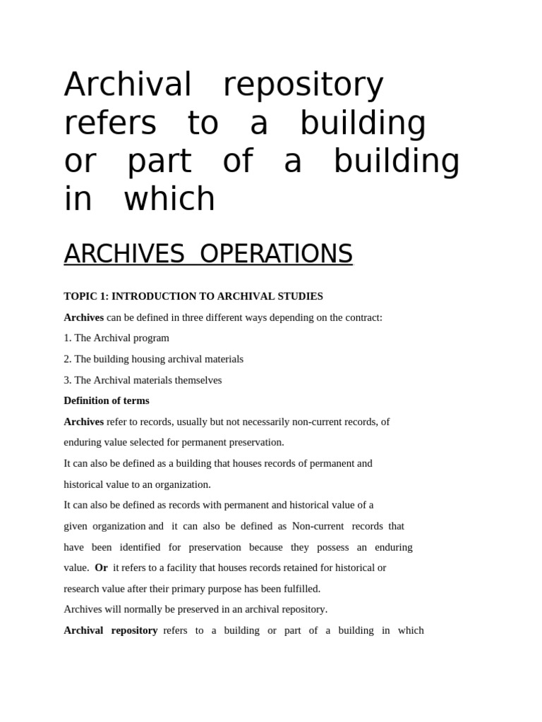 Understanding Archives and Archivists | PDF | Archive | Archivist