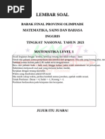 Soal Olimpiade Matematika TK | PDF