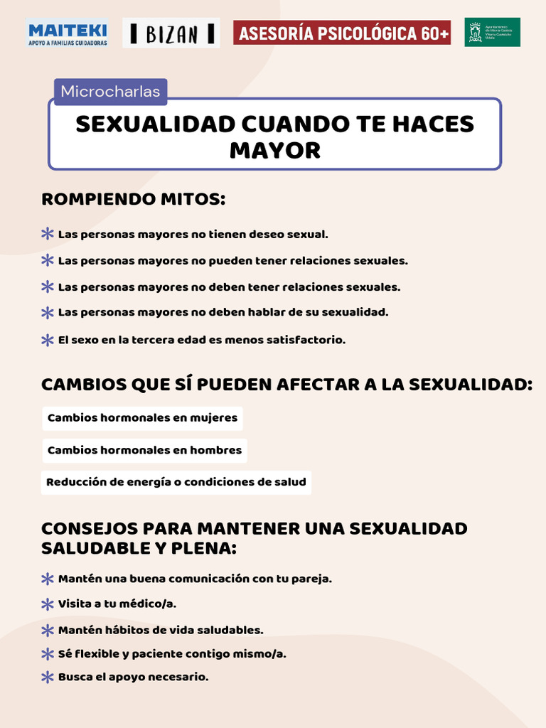 Sexualidad y Mitos en la Tercera Edad | PDF