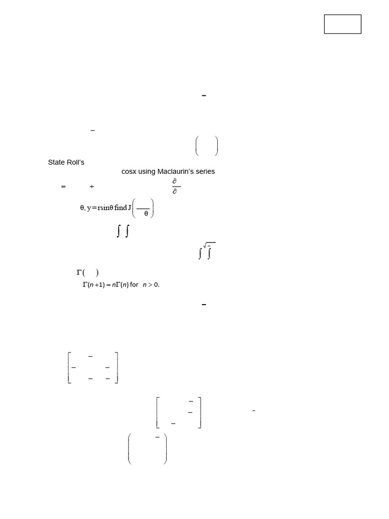 19A54101 Algebra and Calculus | PDF | Eigenvalues And Eigenvectors ...