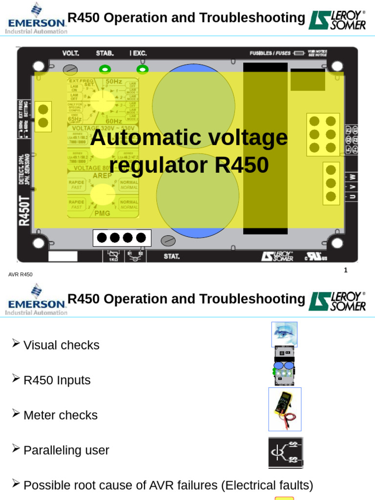 R450 Training | PDF | Electric Generator | Electrical Resistance And ...