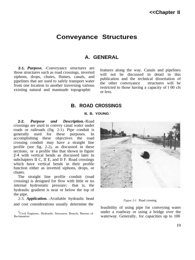Road Crossings for Water Conveyance | PDF | Pipe (Fluid Conveyance ...