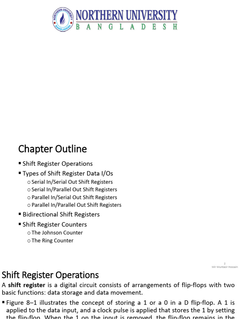 Shift Registers: Types and Operations | PDF | Computer Science ...