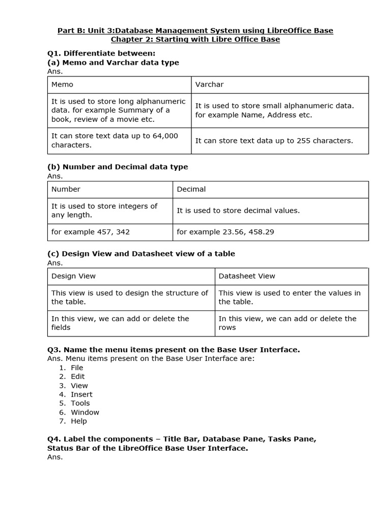 LibreOffice Base Database Management Guide | PDF | Databases | Database ...