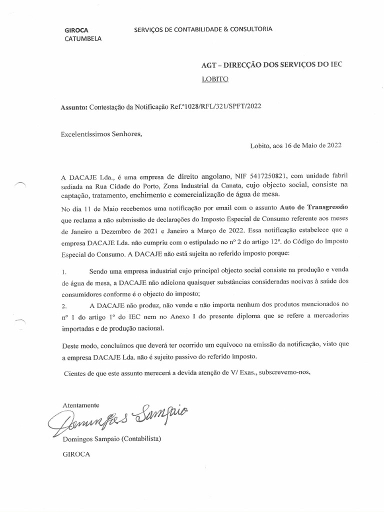 Auto de Transgressão | PDF