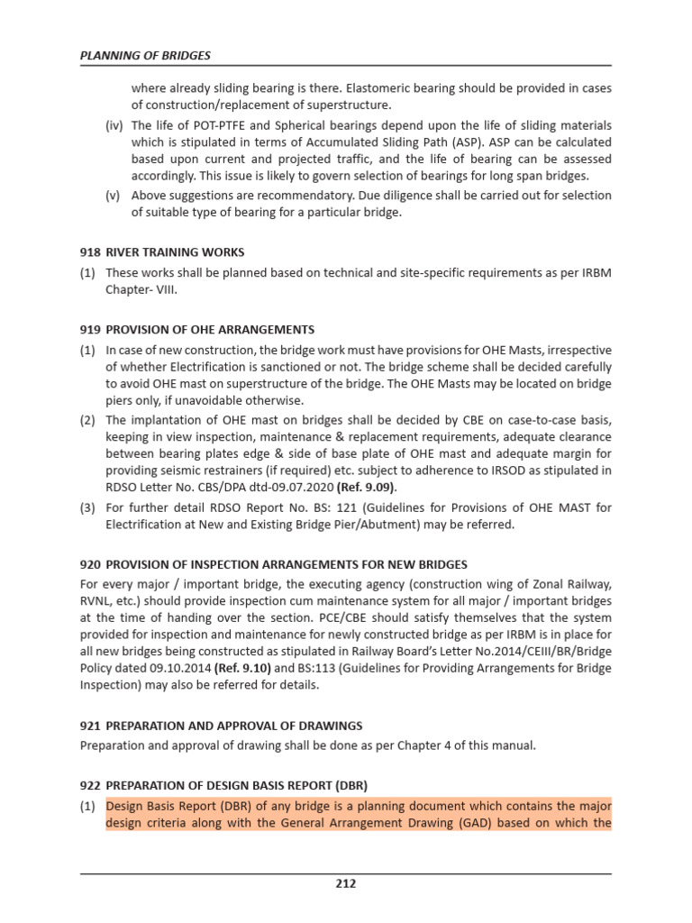 Preparation & Approval of DBR Important Bridge | PDF | Civil Engineering