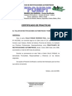 Certificado de Practicas