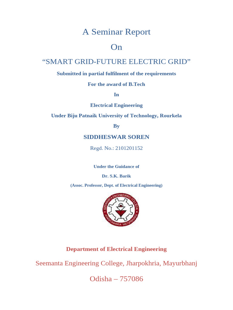 Smart Grid: Future Electric Grid Insights | PDF | Electrical Substation ...