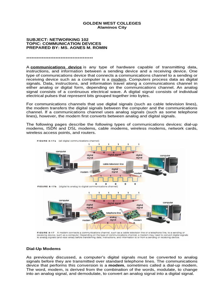 Understanding Modems in Networking | PDF | Computer Network | Modem