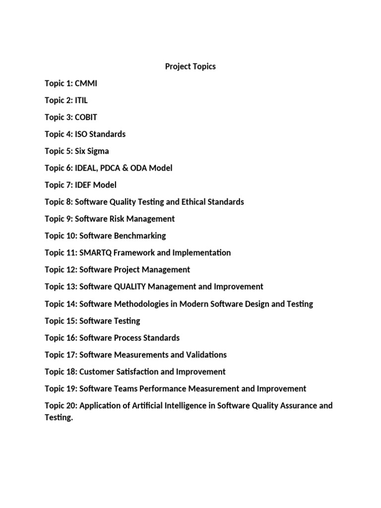 Project teams final report details pdf quality management