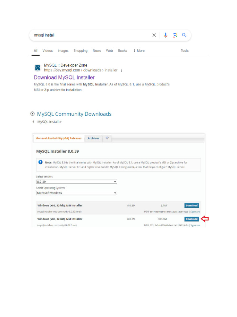 MySQL Installation Steps New | PDF