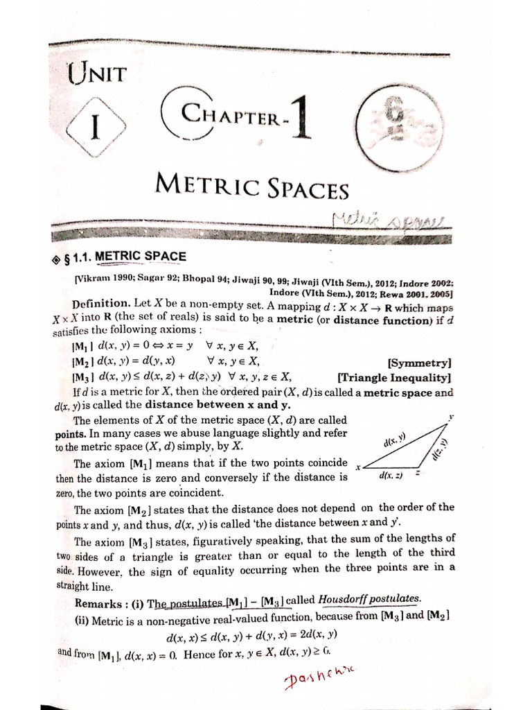 Metric Spaces | PDF
