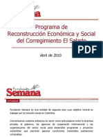 Presentacion Programa de Reconstruccion Ecomòmica y Social EL SALADO