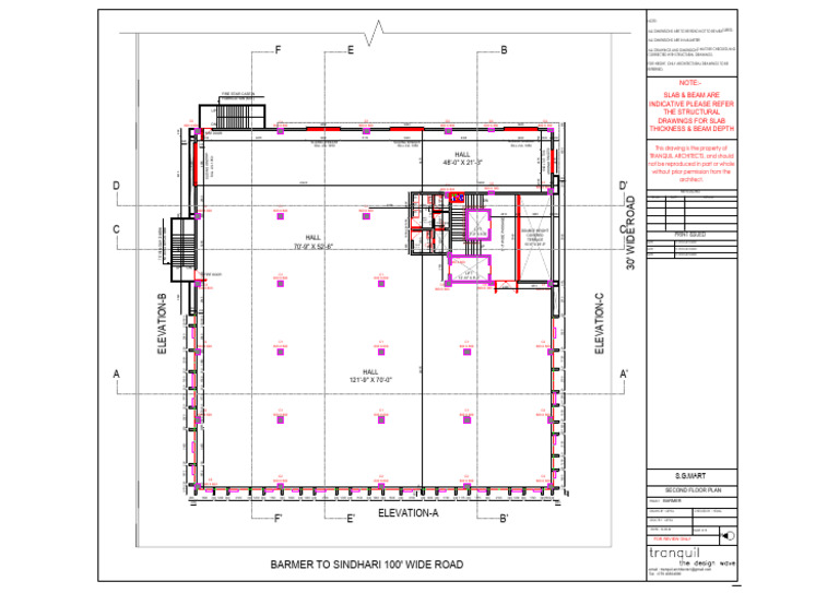 Barmer 2nd Floor Working Drawing | PDF | Buildings And Structures