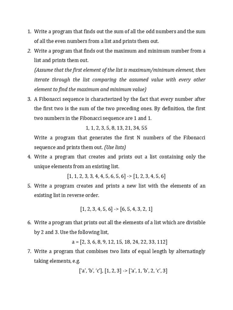 Practice Questions 175531 | PDF | Matrix (Mathematics) | Sequence