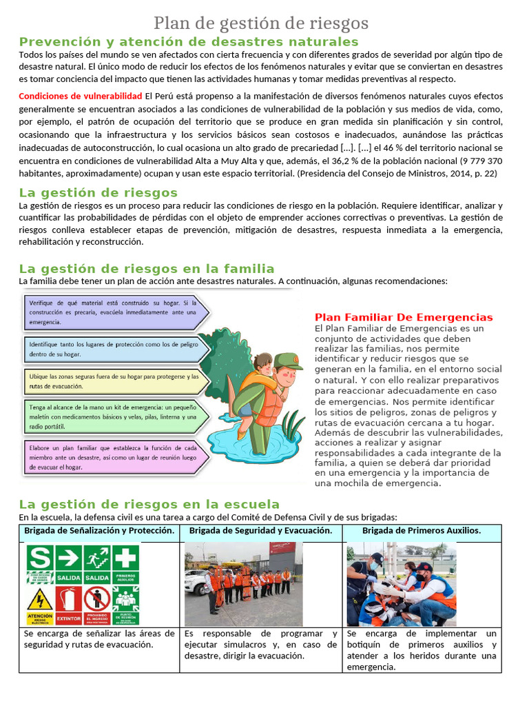 Gestión de Riesgos y Prevención de Desastres | PDF | Riesgo | Defensa Civil