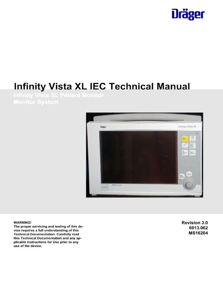 Service Manual Drager Infinity Vista XL | PDF