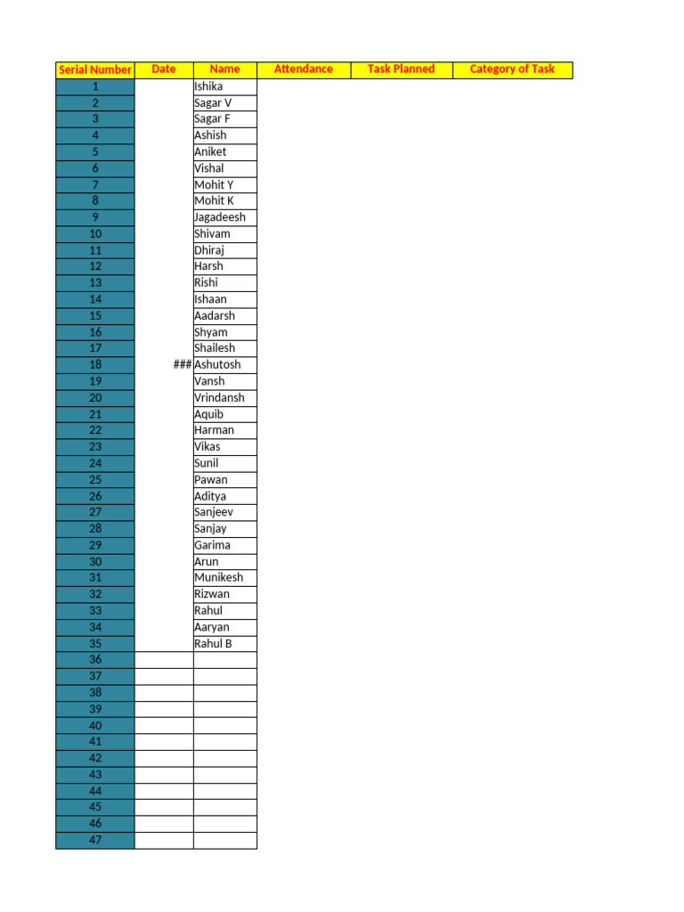 Task Tracking Template | PDF