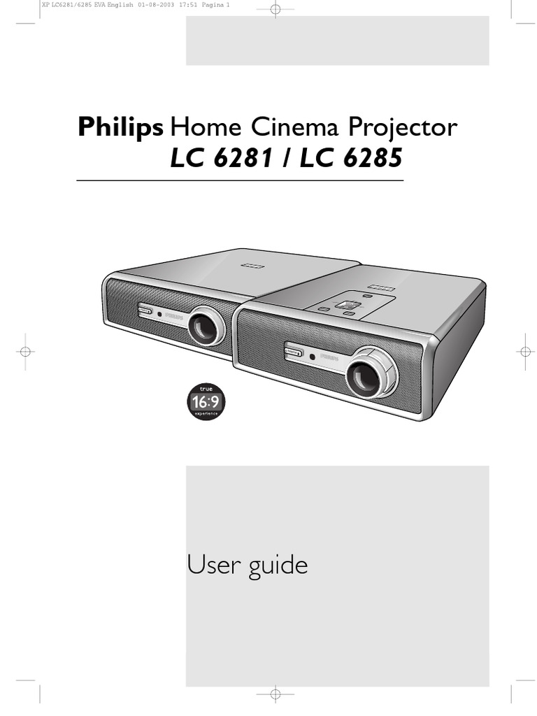 Philips Home Cinema Projector LC6281 / LC6285 | PDF | Menu (Computing ...