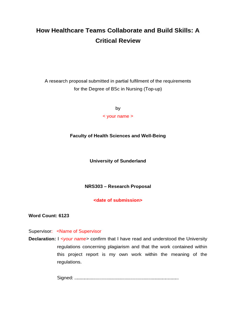 Research Proposal 2 | PDF | Health Care | Leadership