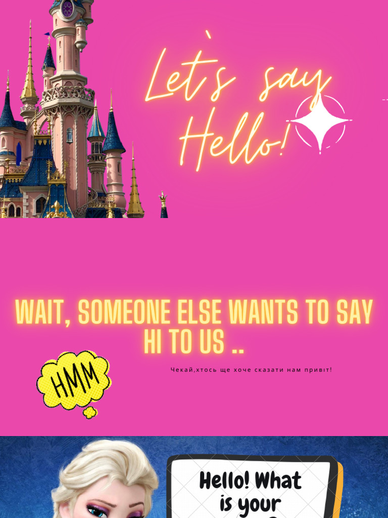 Let's Say Hello! | PDF