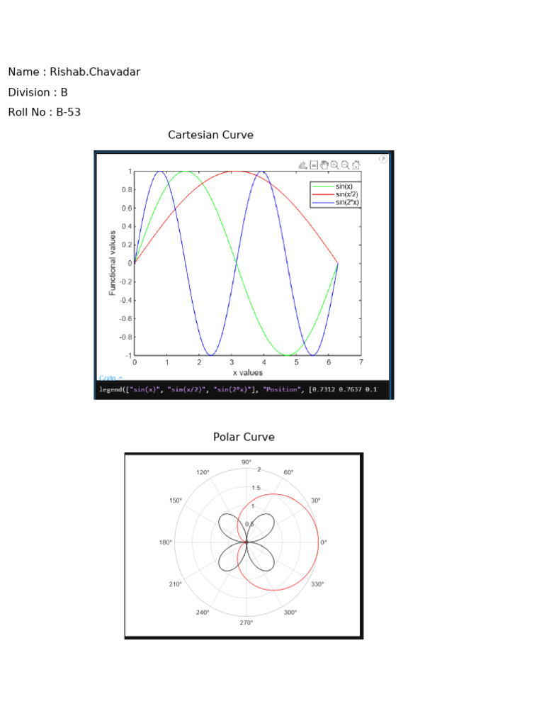 Matlab 1 | PDF