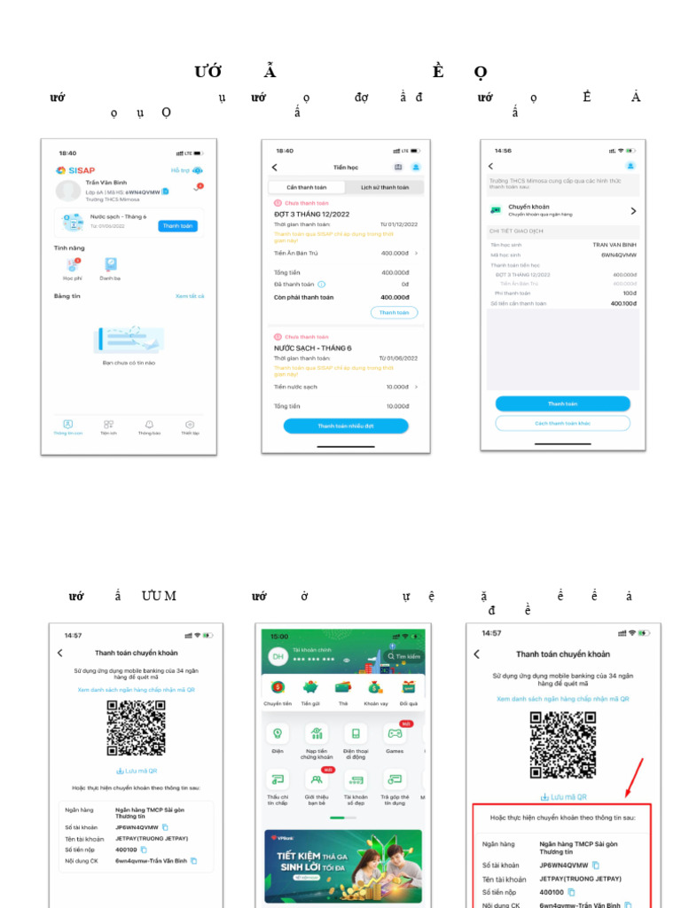 Thanh Toán Qua App Sisap - Jetpay CK | PDF