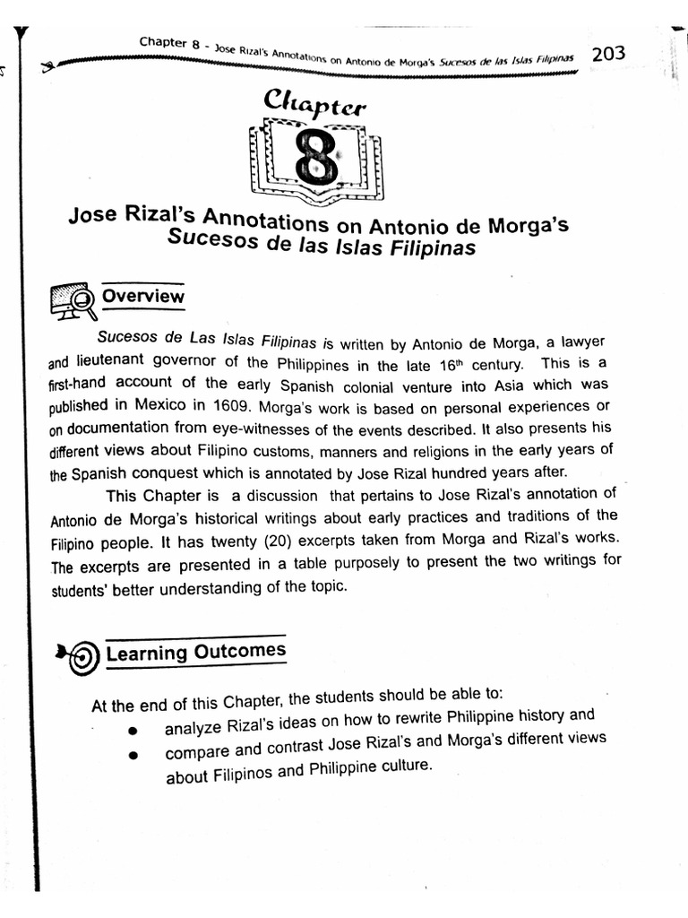 Jose Rizals Annotation On Antonio de Morgas Sucesos de Las Islas ...