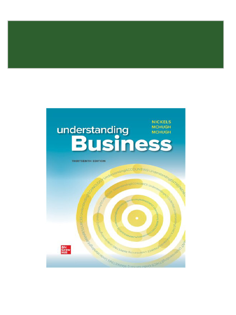 Ebooks PDF) Download Understanding Business, 13th Edition