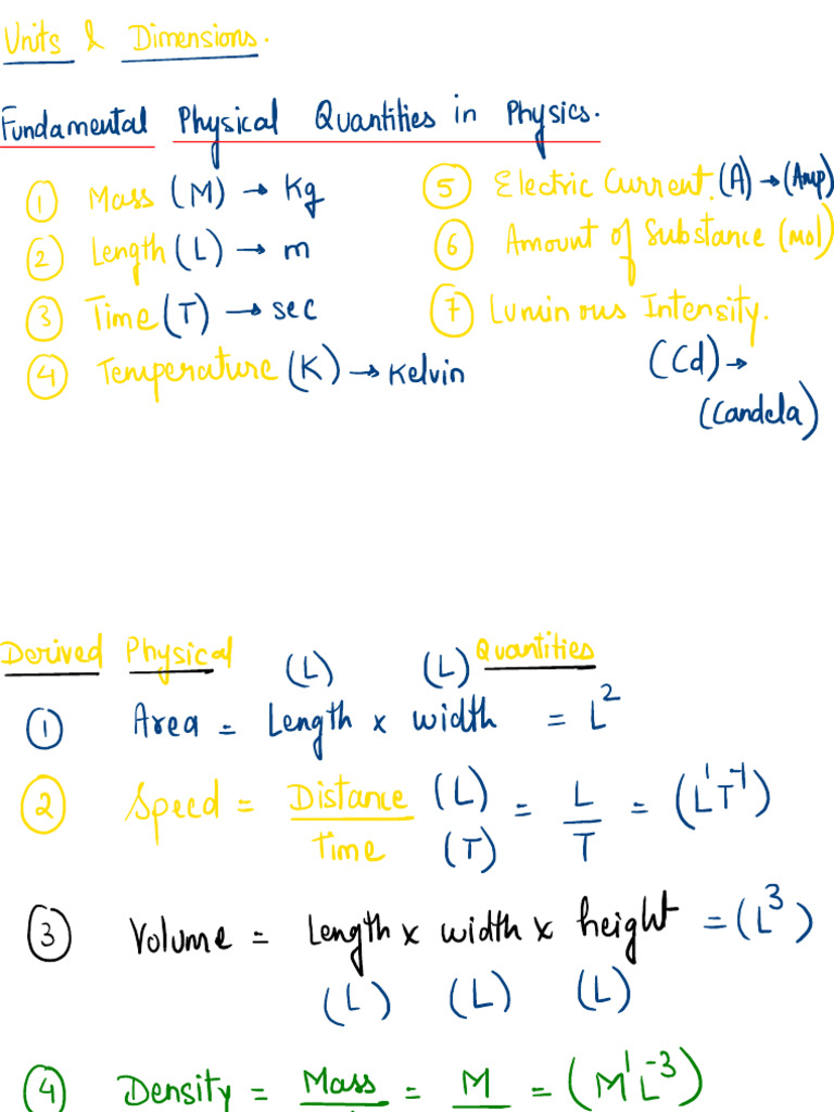 Basic Maths and Units and Vectoooresss | PDF