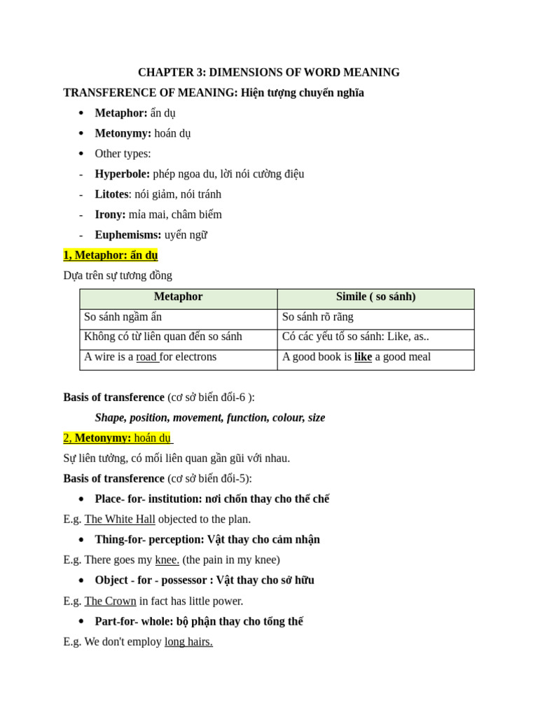 Chapter 3 | PDF | Rhetorical Techniques | Figures Of Speech