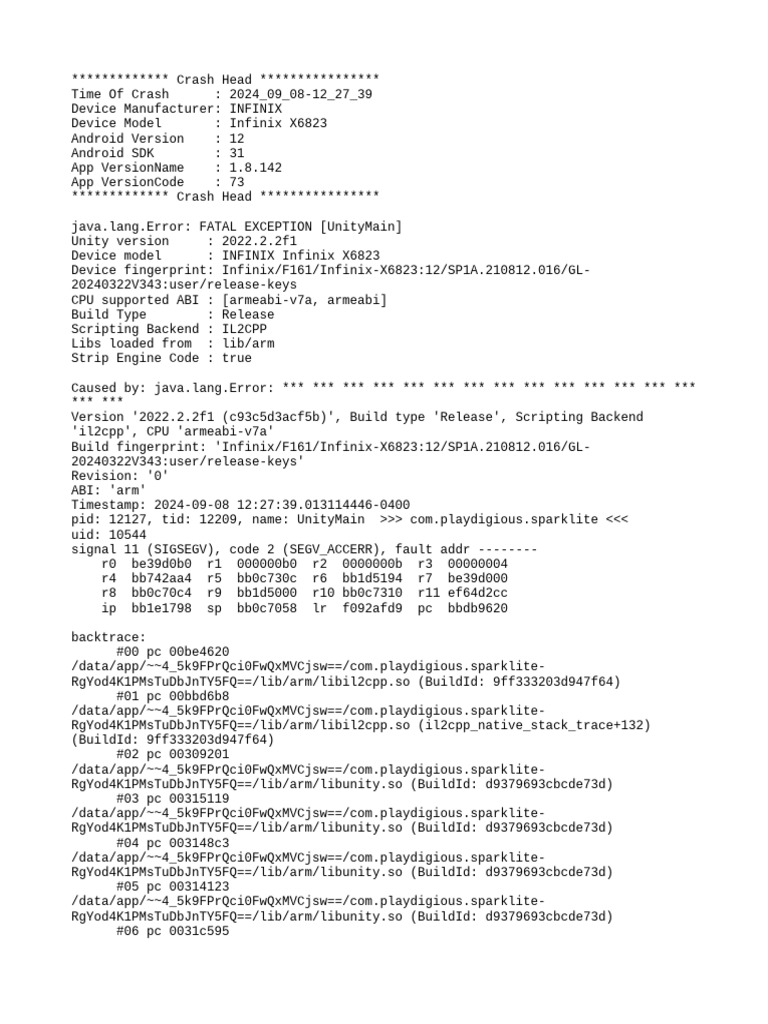 Mod Menu Crash 2024 09 08-12 27 39 | PDF | Computing | Embedded Linux ...