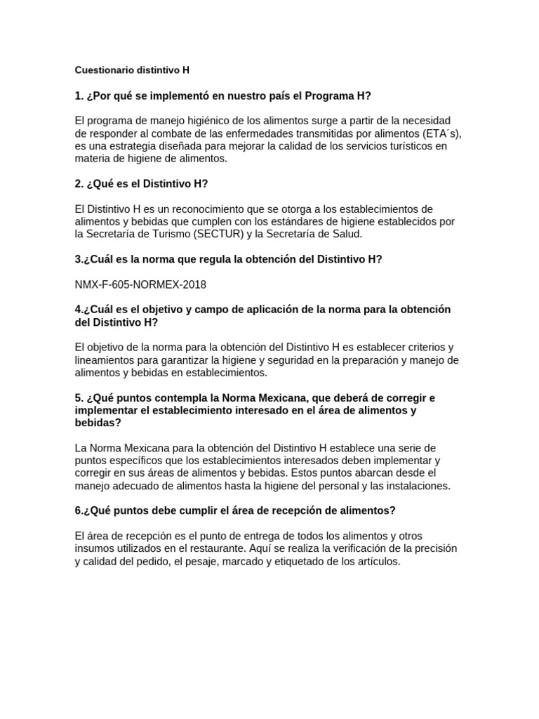 Guía del Distintivo H en Alimentos | PDF | Alimentos | Residuos