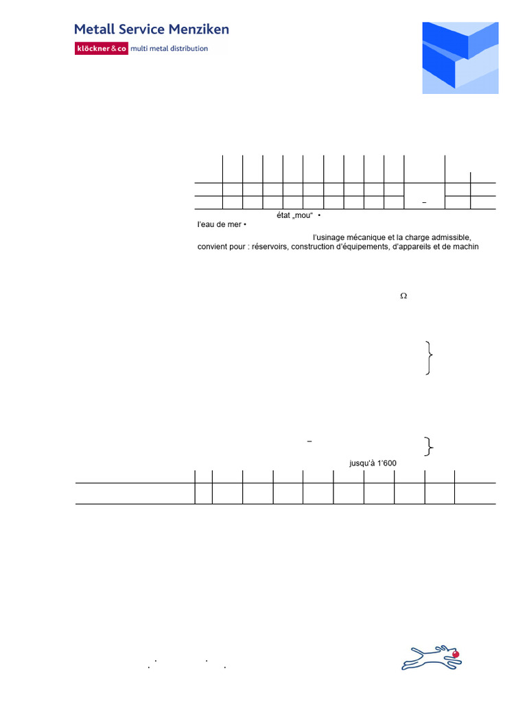 Fiche Technique Aluminium EN AW 5754 PDF Substances Chimiques 
