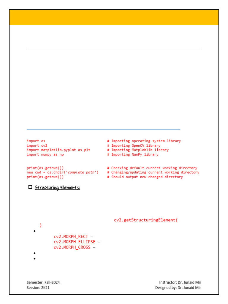 Lab 09n10 Morphological Image Processing | PDF | Parameter (Computer ...