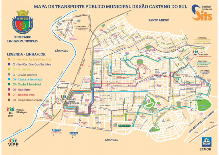 Vipe-Mapa - Das - Linhas Scs | PDF