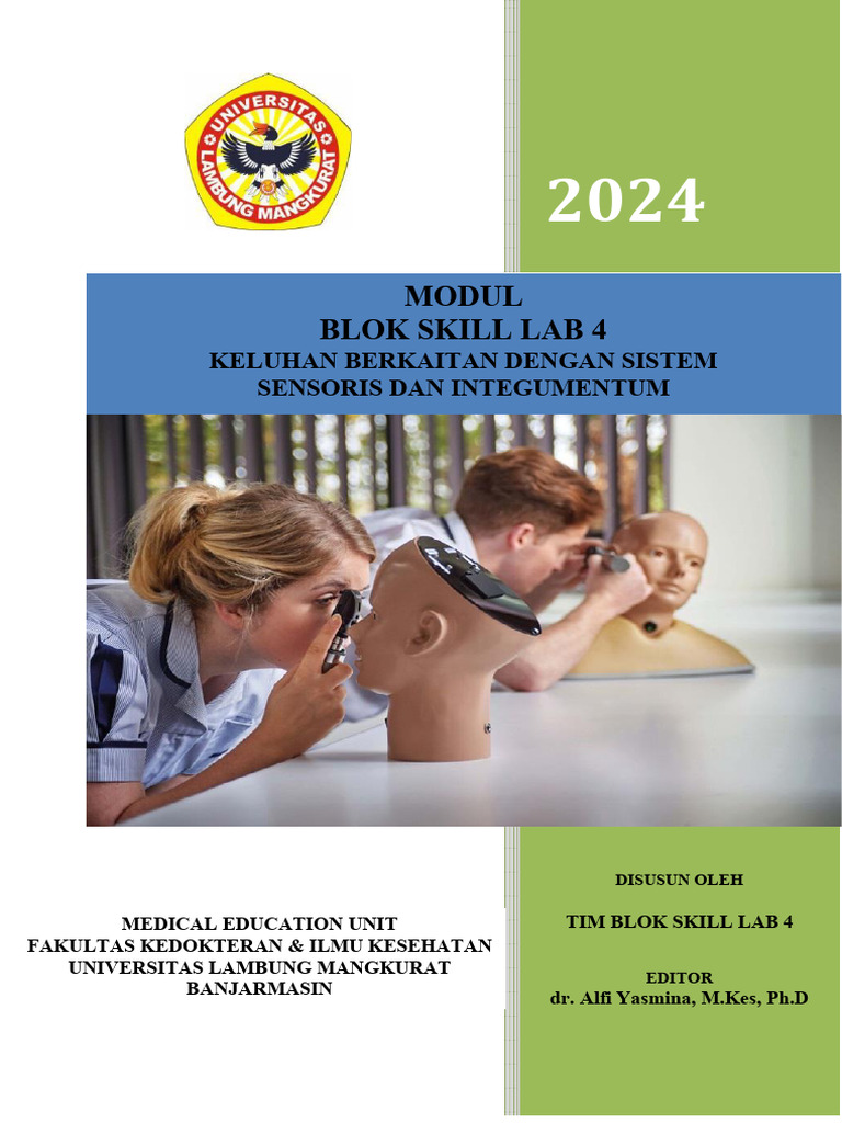 Modul Skill Lab 4: Sistem Sensoris & Integumentum | PDF