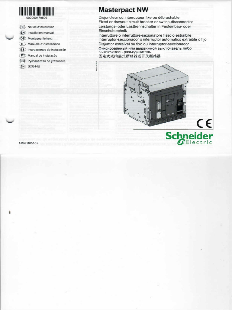 SCHNEIDER ELECTRIC - Masterpact NW-Instrucciones de Instalacion | PDF ...