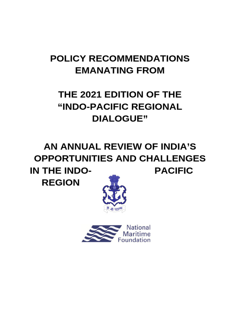 Blank Template For IPRD 2021 Conference Report | PDF