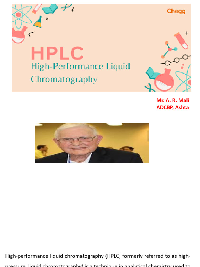 HPLC | PDF | High Performance Liquid Chromatography | Chromatography