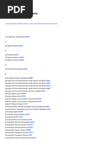 UTS - Alphabetical List of Subjects - UTS Handbook