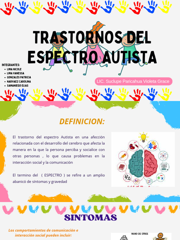Trastornos del Espectro Autista: Guía Completa | PDF | Espectro autista ...