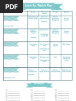 Download Lunch Box Weekly Plan 2 by My Pigeon Pair SN79766322 doc pdf