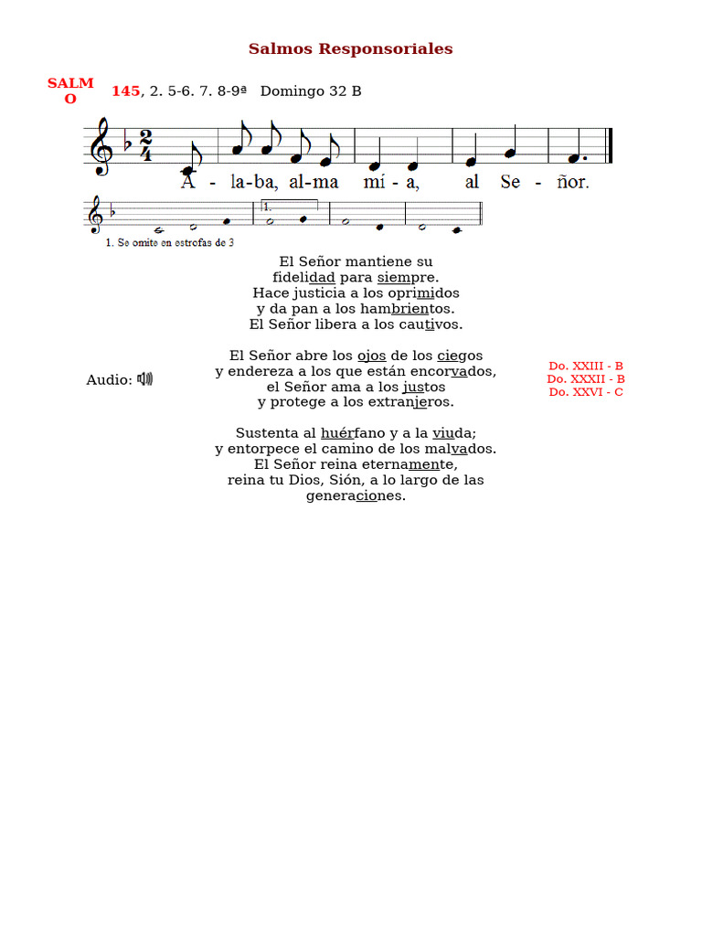 Salmo 145: Justicia y Fidelidad Divina | PDF