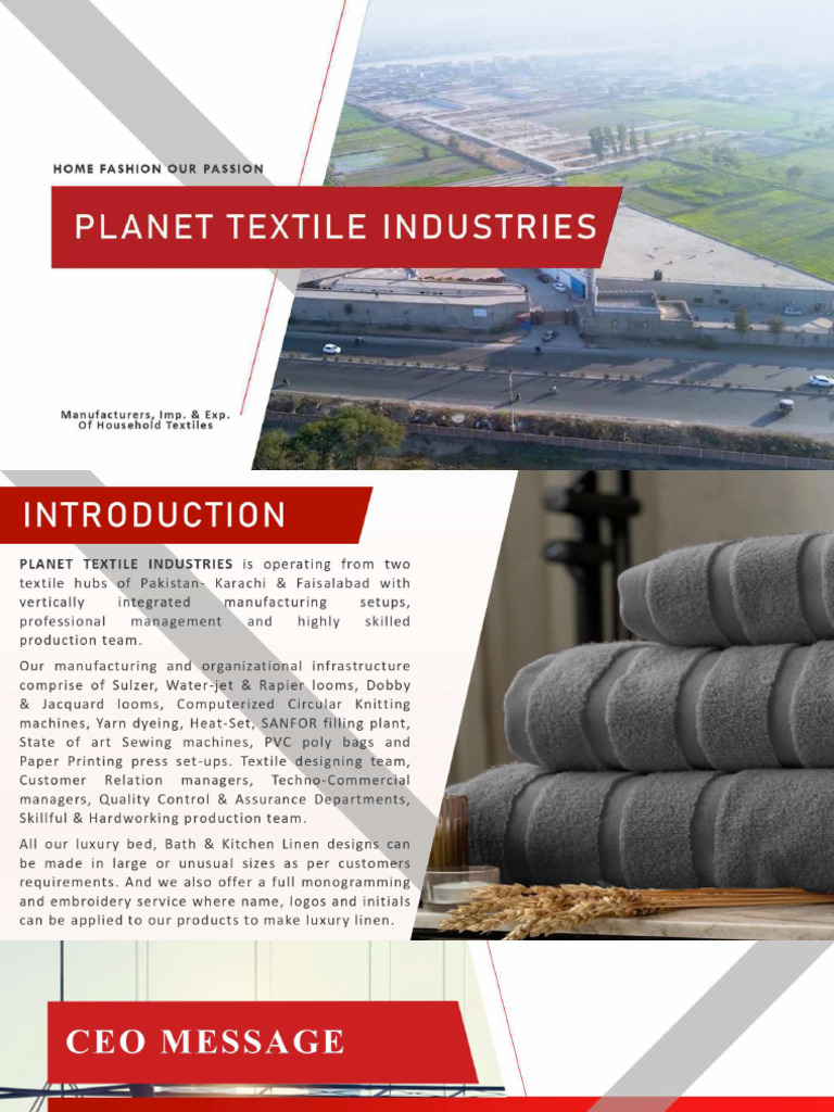 Planet Textile Industries - Company Profile | PDF